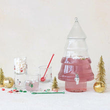 Drinking Glass with Embedded Holiday Icon