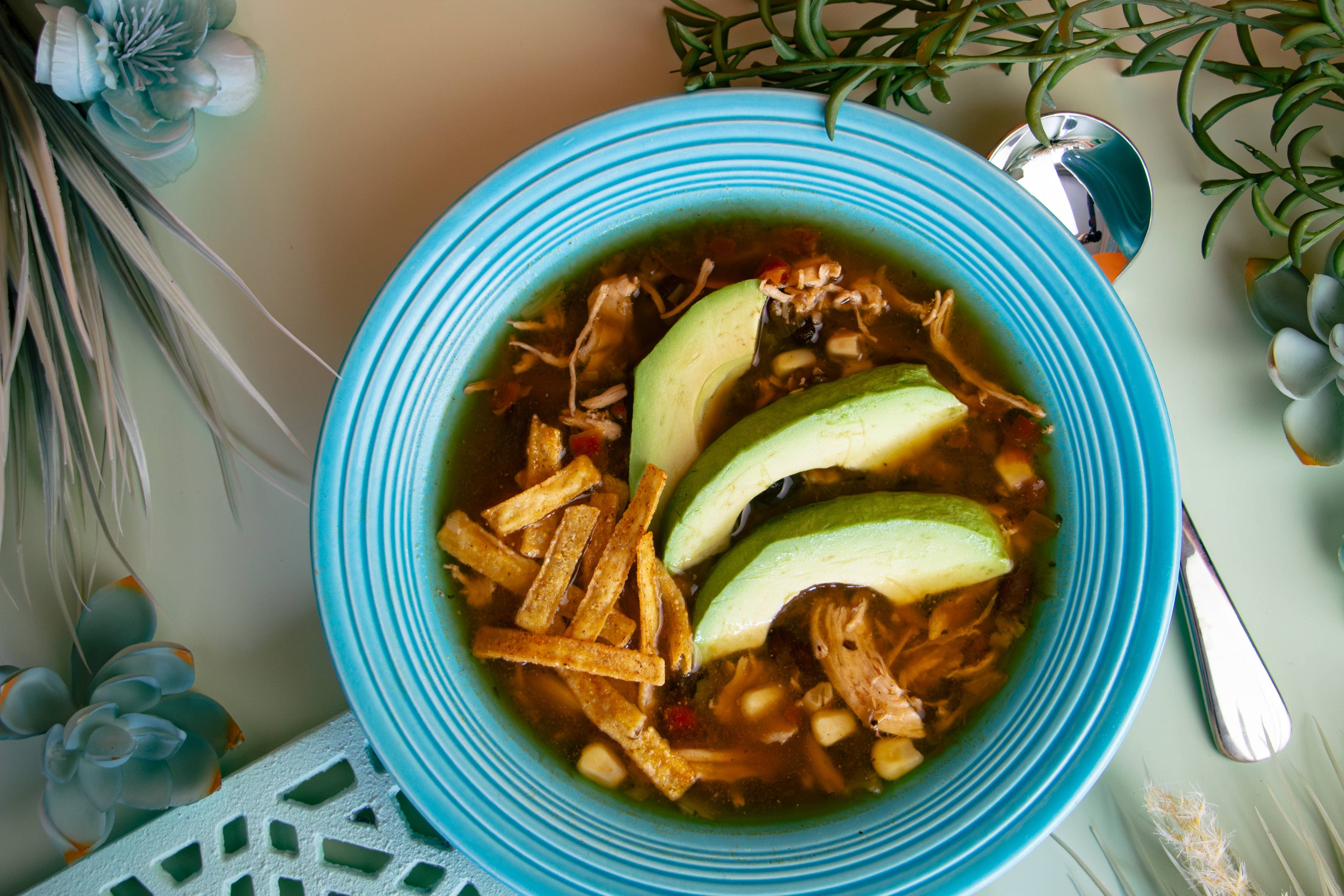 South of the Border Tortilla Soup