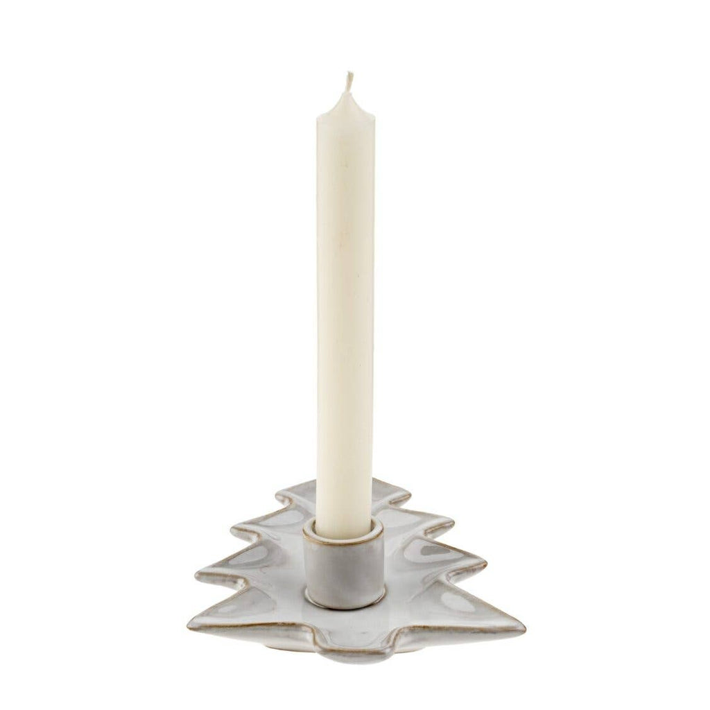 Tree Candle Holder - White