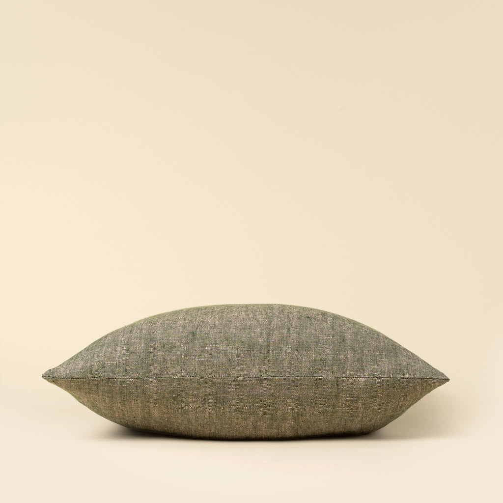 20x20 Linen Chambray Pillow -Green