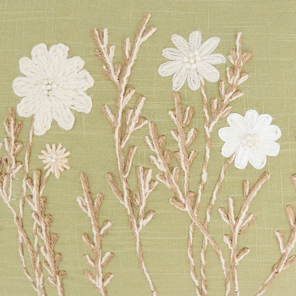 Delicate Floral Pillow