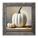 White pumpkin still life