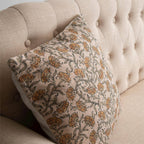 Knubby Slub Block Print Pillow