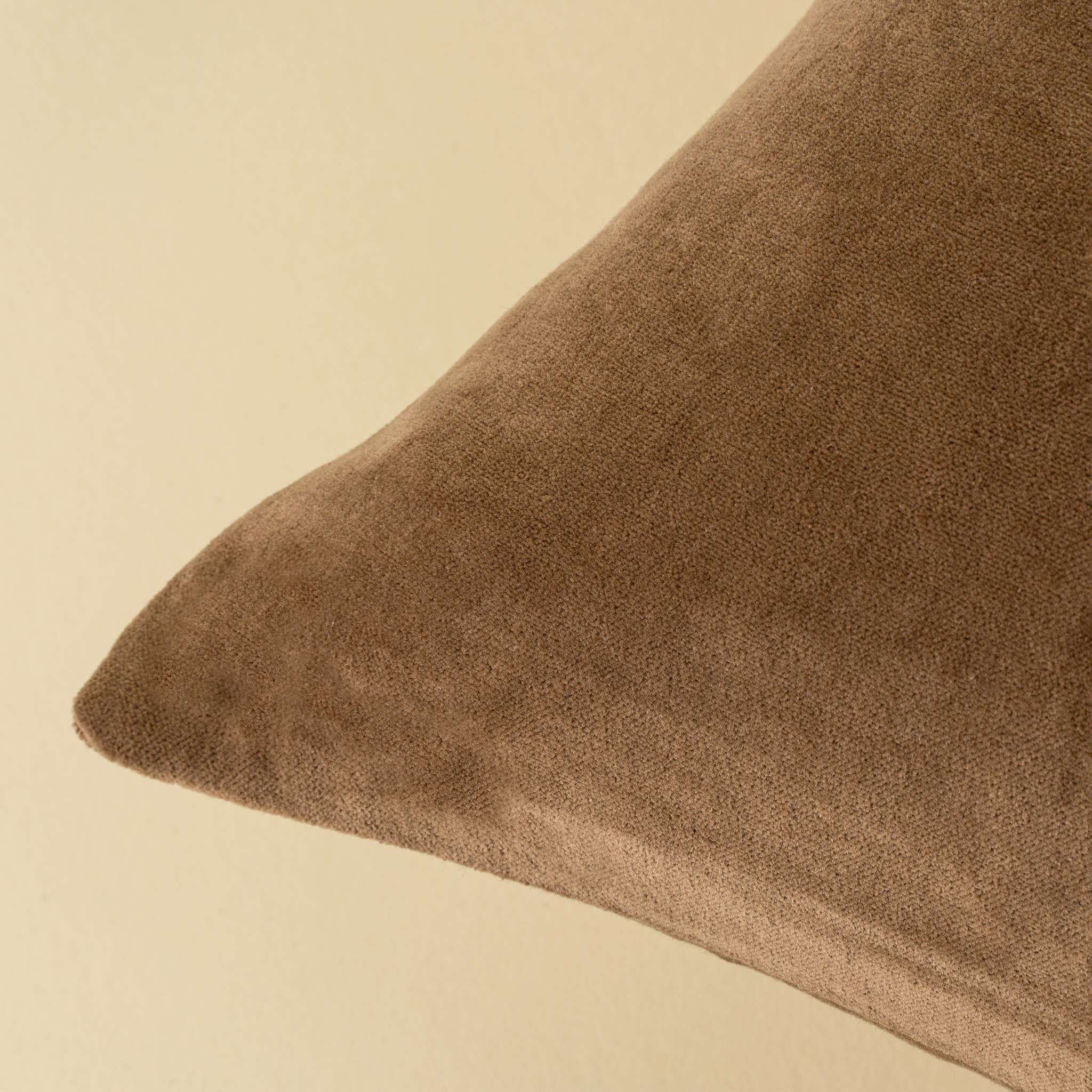 20x20 Vera Luxe Velvet Pillow, Caramel