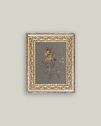 French Wildflowers Framed Antique Art