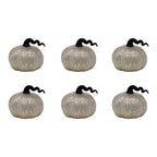 Battery Operated Mini Glass Pumpkins