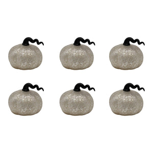 Battery Operated Mini Glass Pumpkins