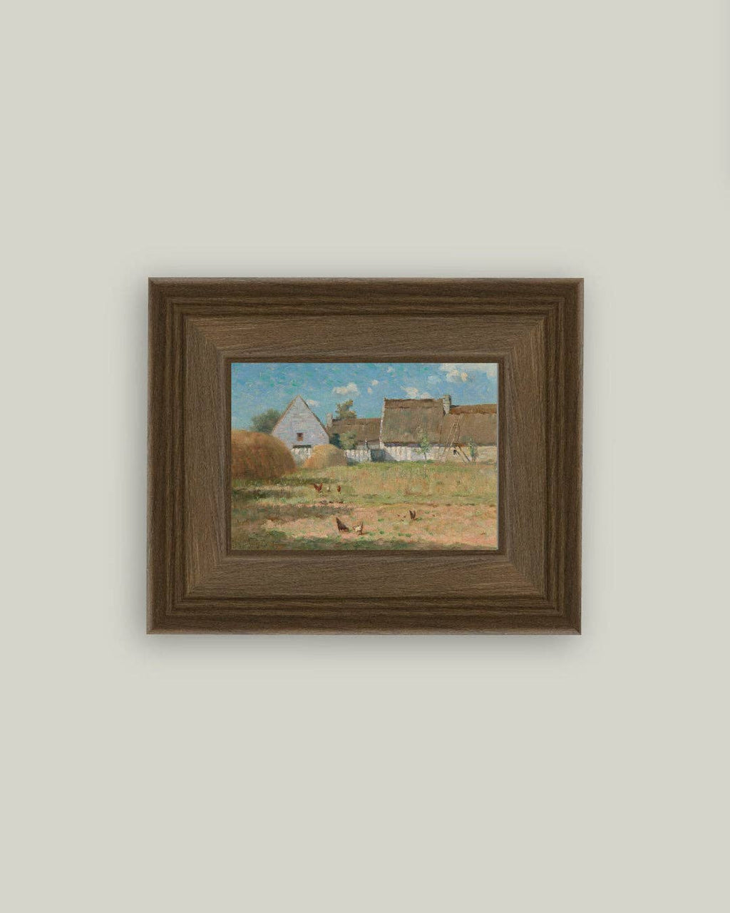 Brittany Farm Framed Antique Art