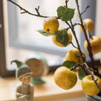 Yellow Apple Pear Stem 27"