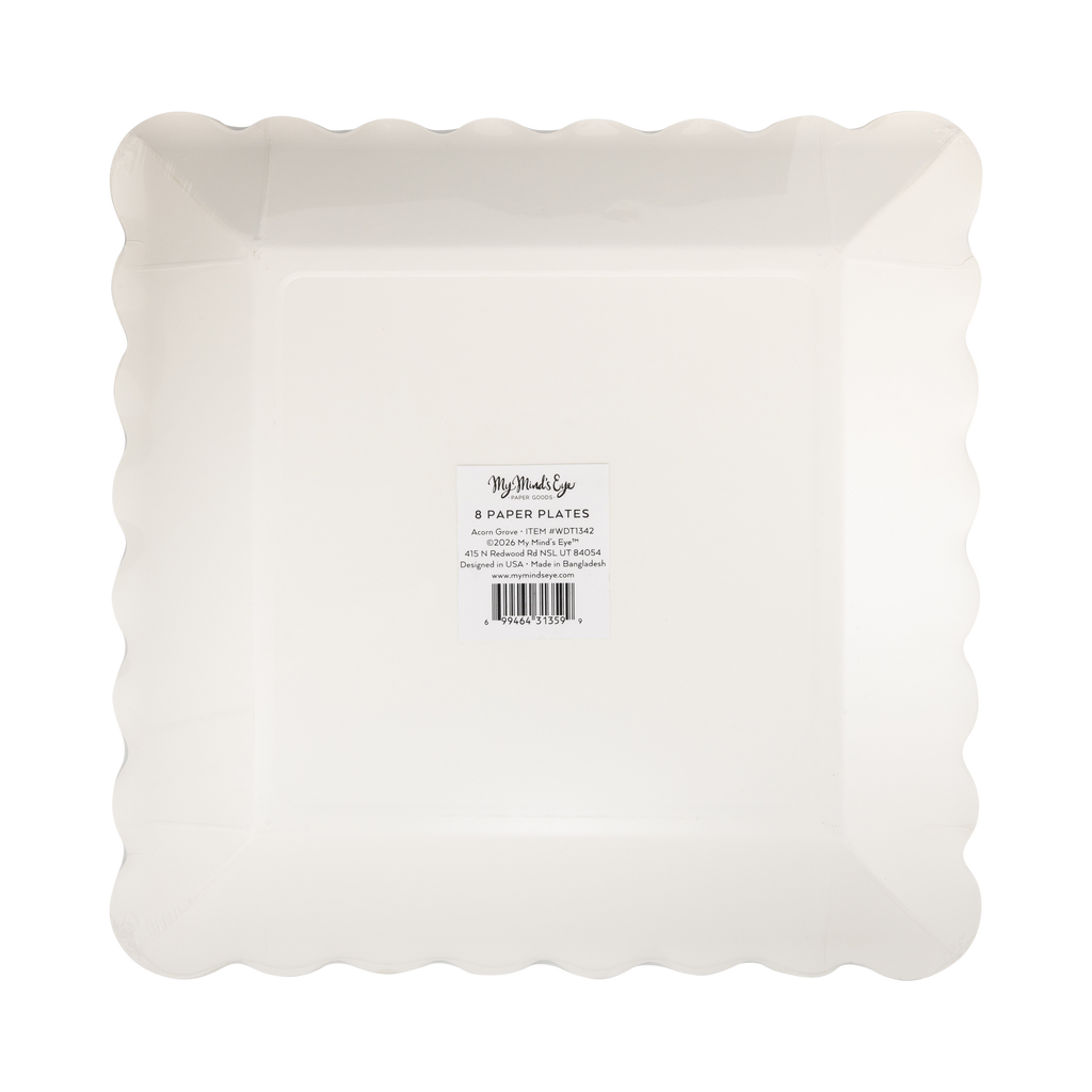 WDT1342 - Acorn Grove Square Paper Plates