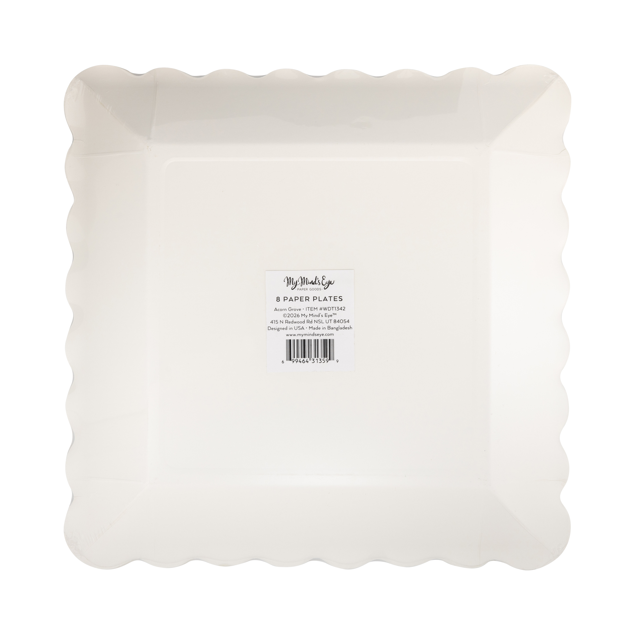 WDT1342 - Acorn Grove Square Paper Plates