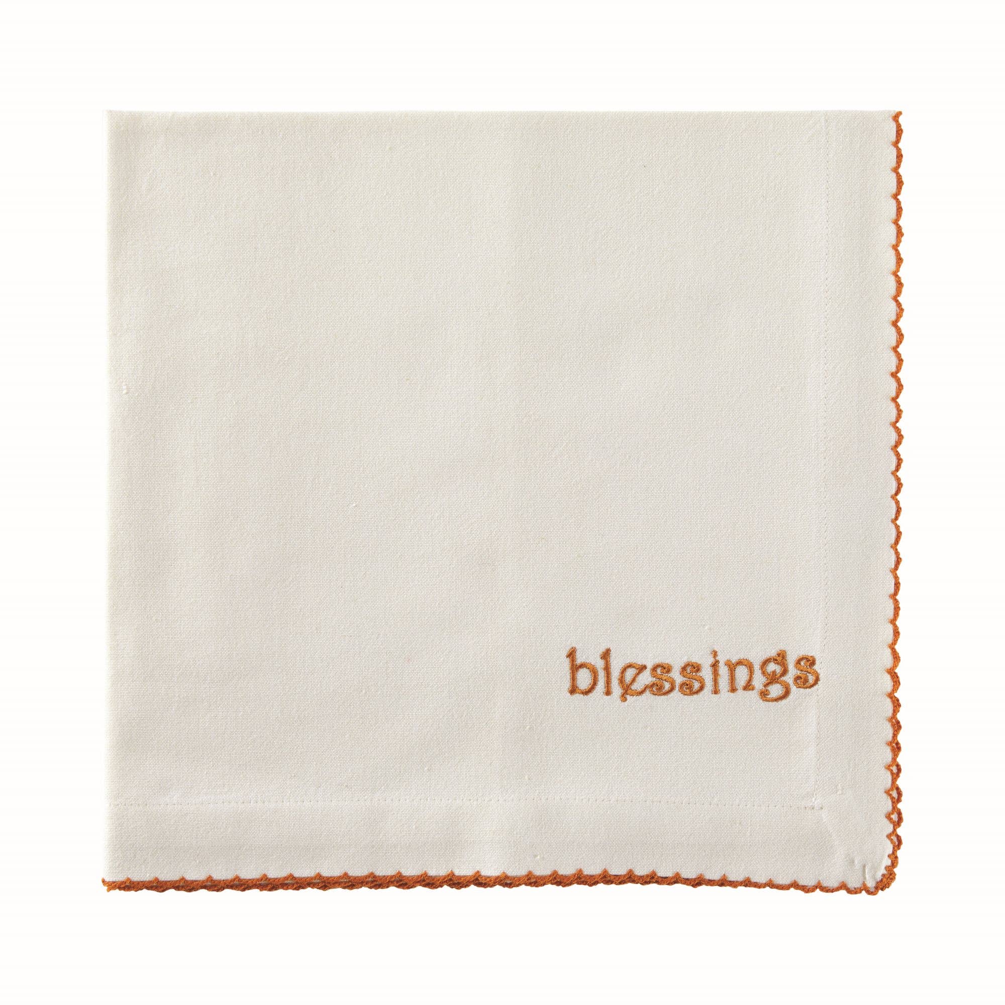 Blessings Embroidered Napkin