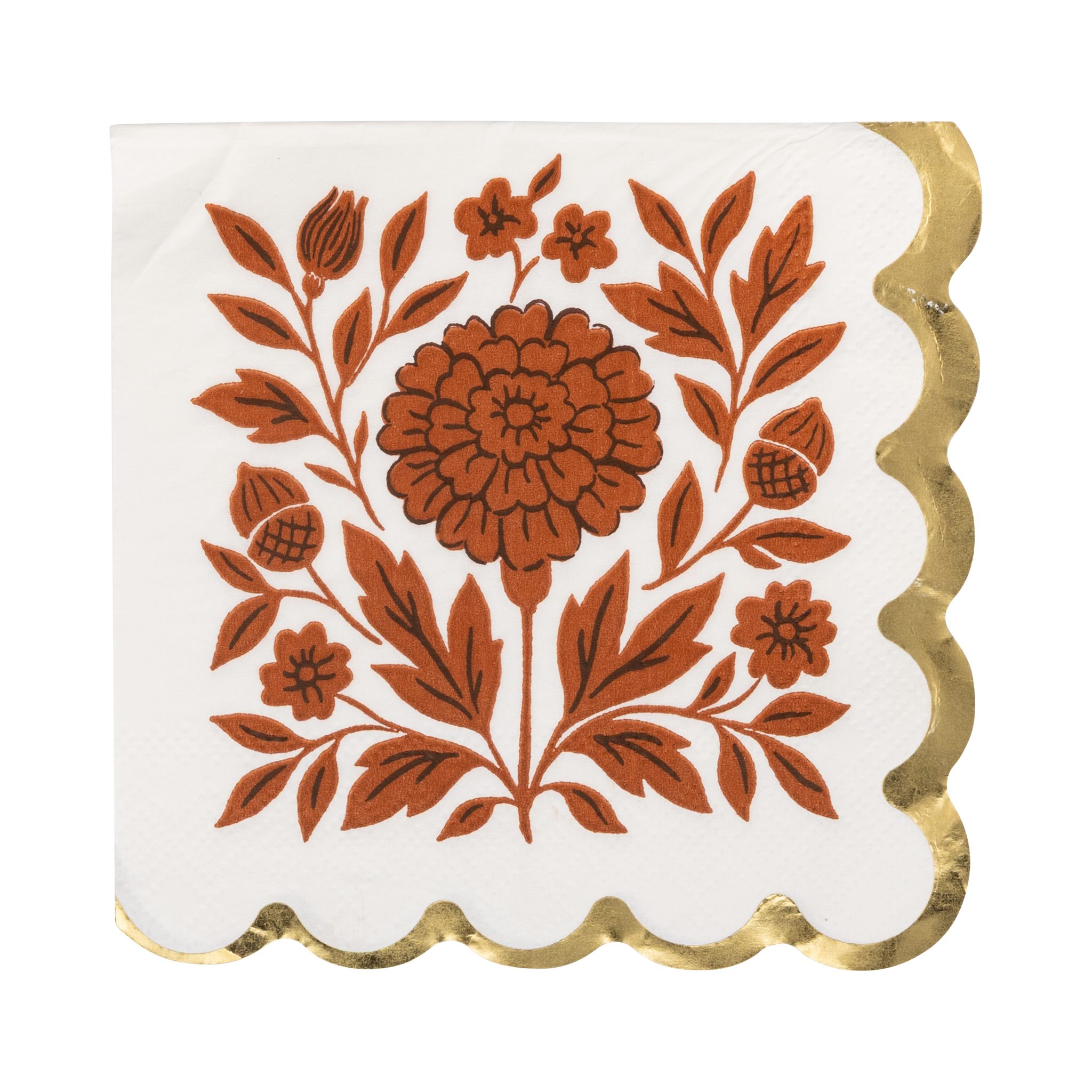 Fall Flora Cocktail Napkin
