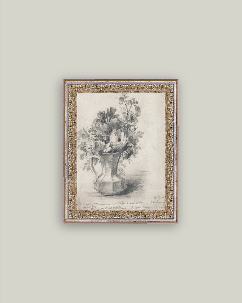 Sketch Flowers in a Pitcher