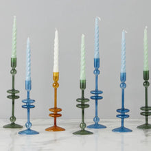 Emerald Glass Candlestick - Medium