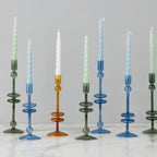 Emerald Glass Candlestick - Small
