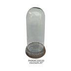 Estate Glass Dome with Weathered Base