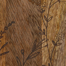 Etched Mango Wood Cheese Cutting Board