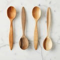 Euro Serving Fruitwood Spoon Set