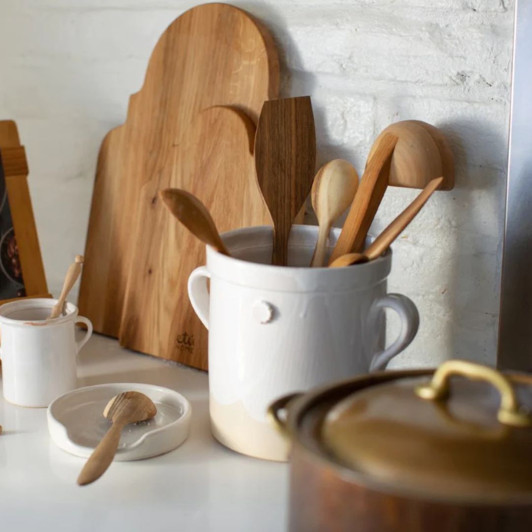 Euro Serving Fruitwood Spoon Set