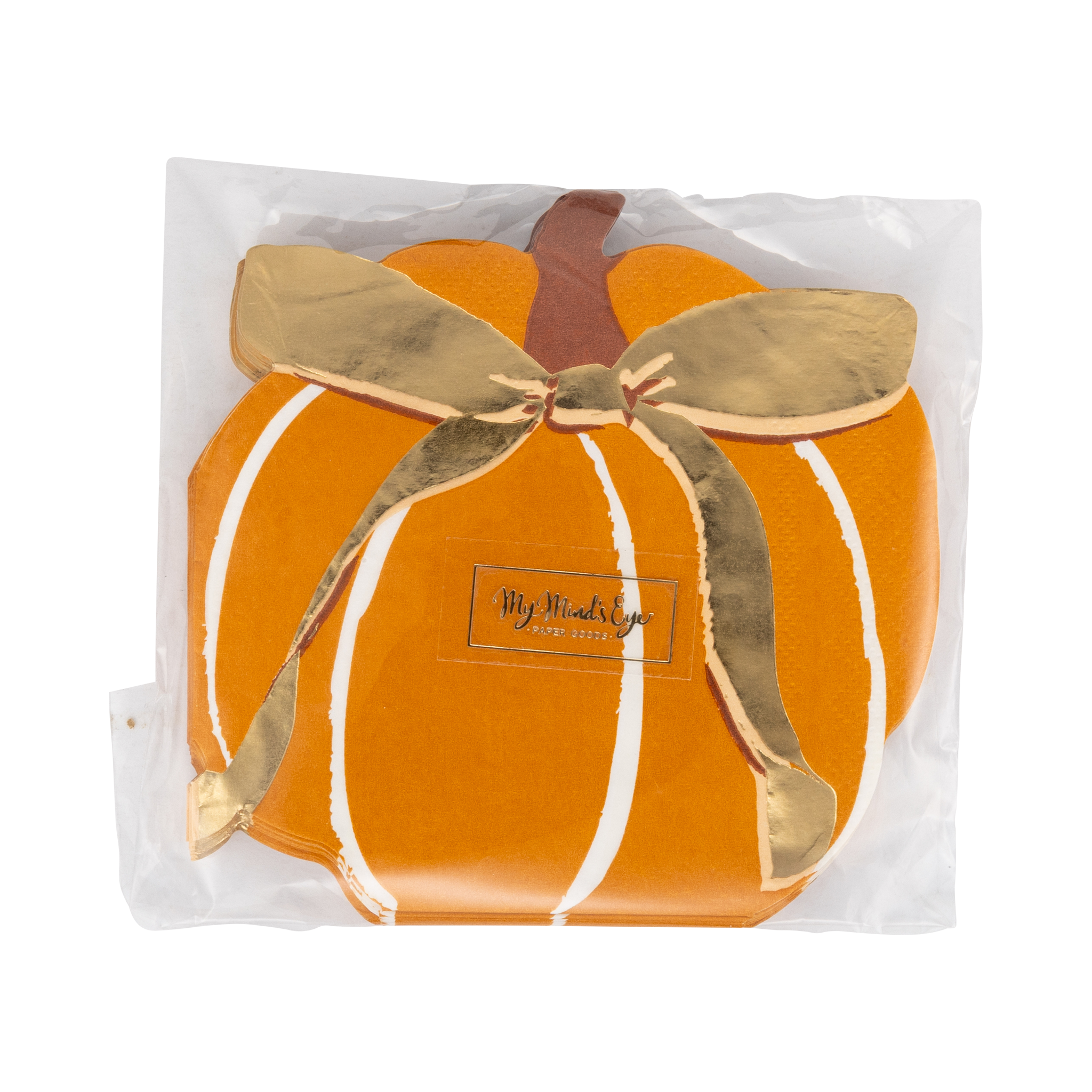 Harvest Pumpkin Shaped Paper Napkins