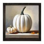 White pumpkin still life
