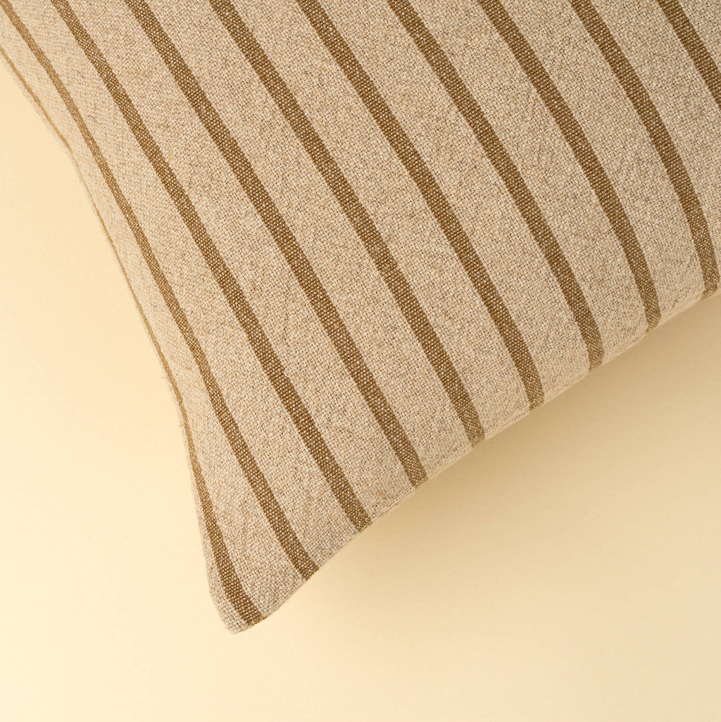 20x20 Silas Stripe Pillow - Ochre