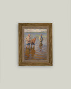 Mid-Day Fishing Framed Antique Art