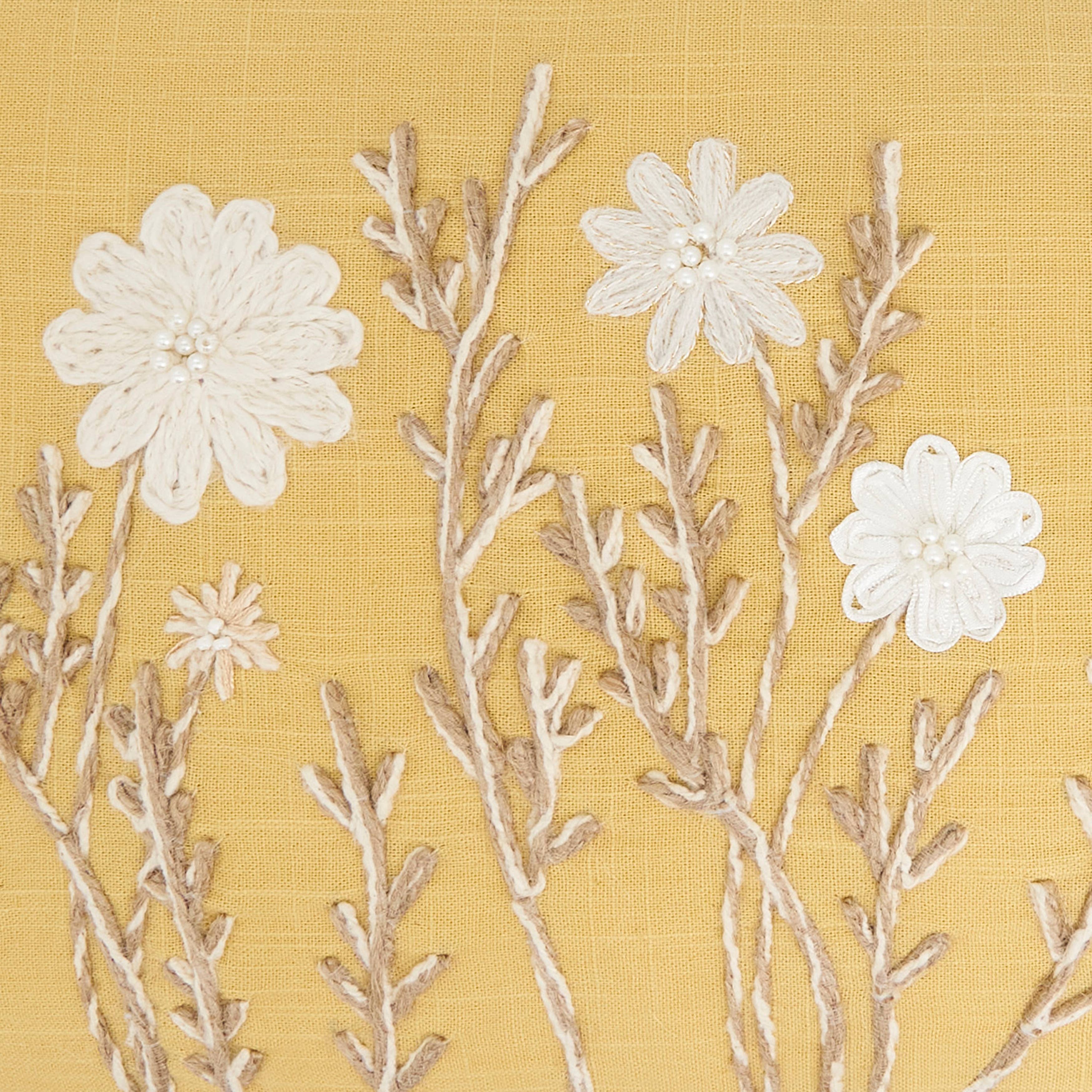 Delicate Floral Pillow