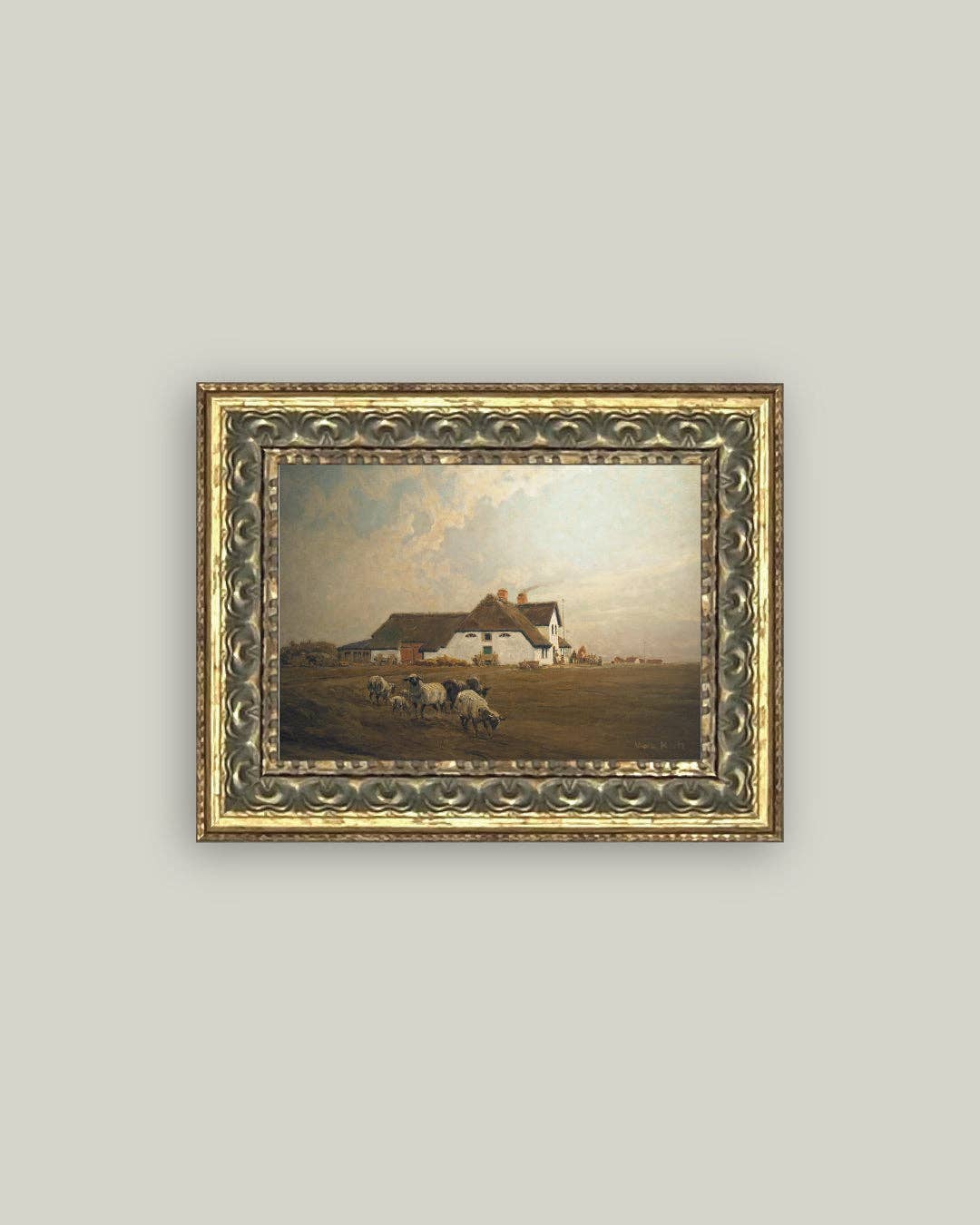 Farmhouse - East Frisia Framed Antique Art