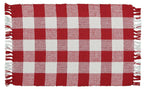 Wicklow Check Napkin - Red&Cream