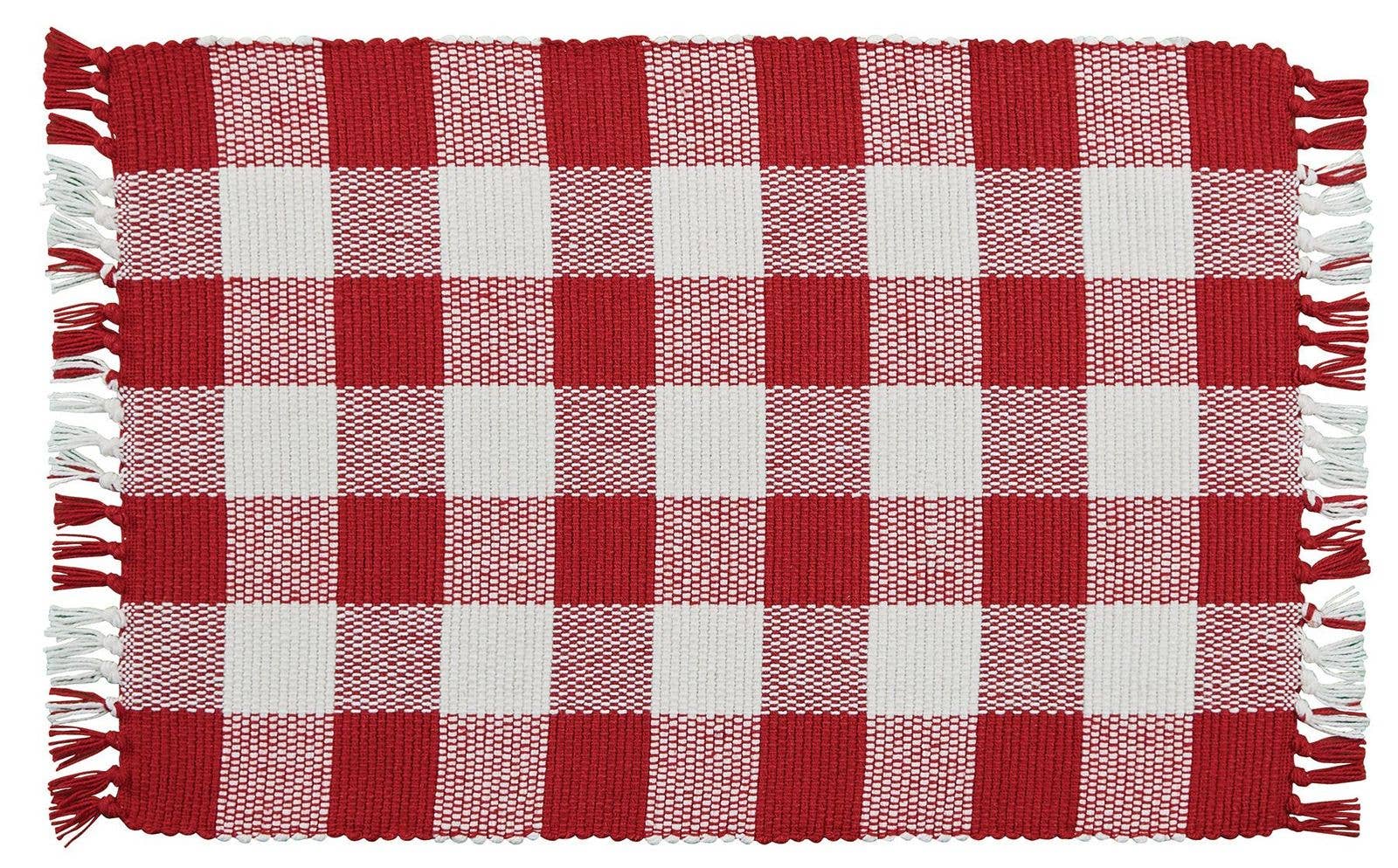Wicklow Check Napkin - Red&Cream