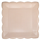 Light Brown Gingham Plate