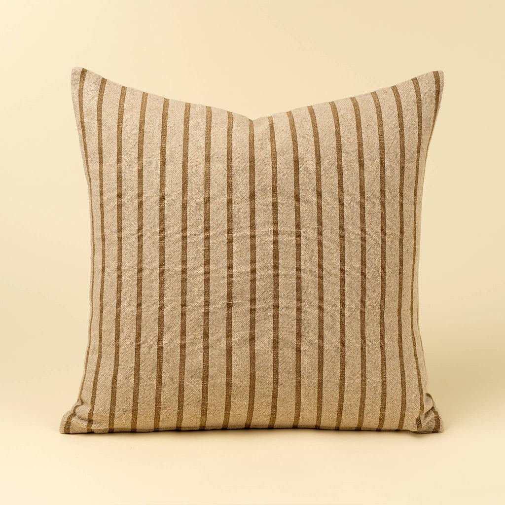 20x20 Silas Stripe Pillow - Ochre