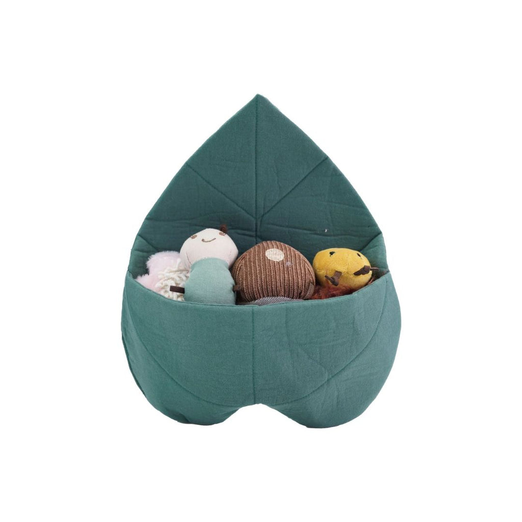 Leaf Pocket Play Set with Soft Flower, Caterpillar, Bee & Mushroom - 5-Piece Fabric Toy Set