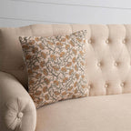 Knubby Slub Block Print Pillow