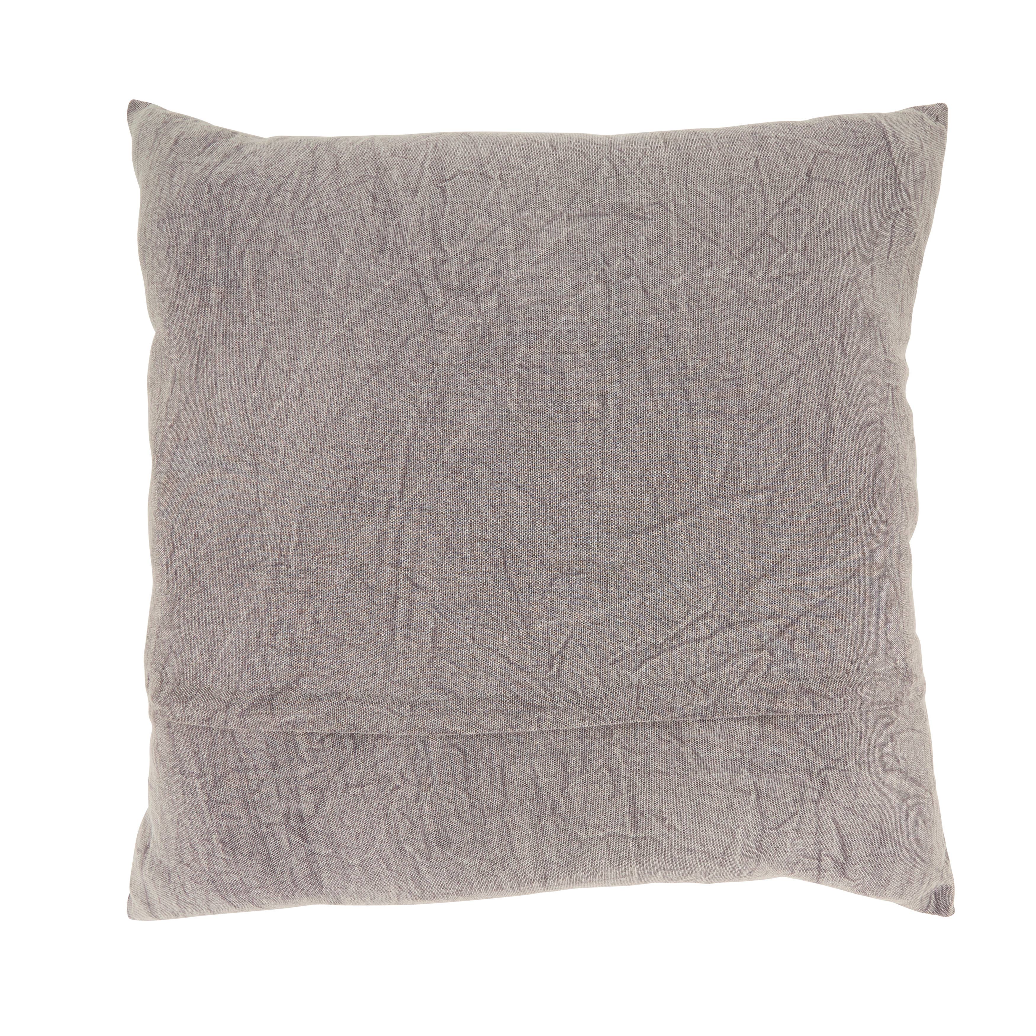 Embroidered Sunflower Throw Pillow