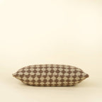 21x12 Check Weave Pillow -Brown