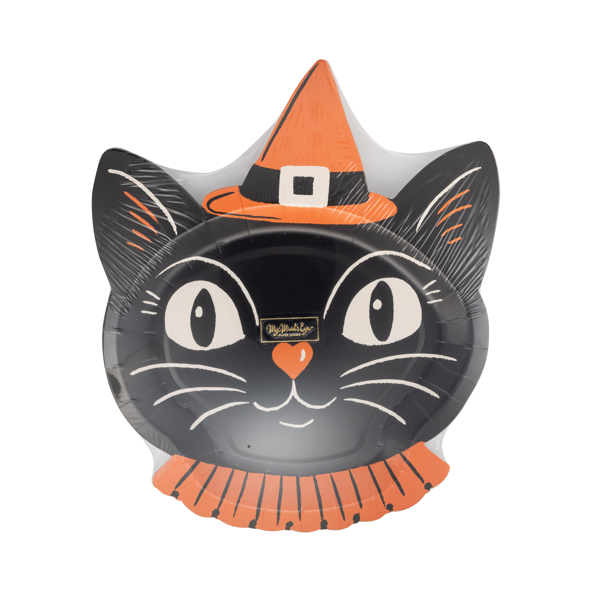 Vintage Witchy Cat Plate