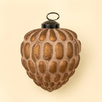 Heirloom Cone Rustic Pink Orn.