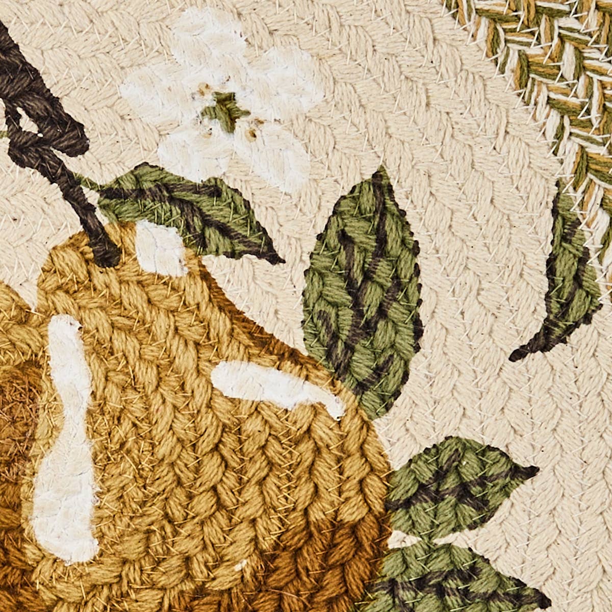 Golden Pear Printed Braided Placemat
