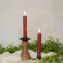 7.25" Flame Red Taper - Set of 2