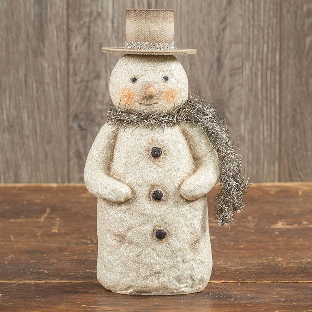 Flat Bottom Snowman with Scarf