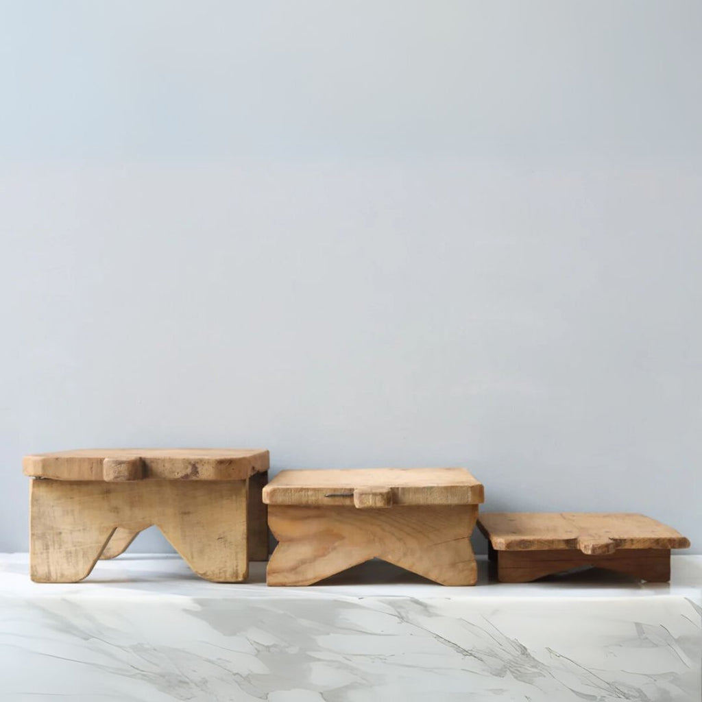 Found Footed Riser Board Tray – Rectangle, Small