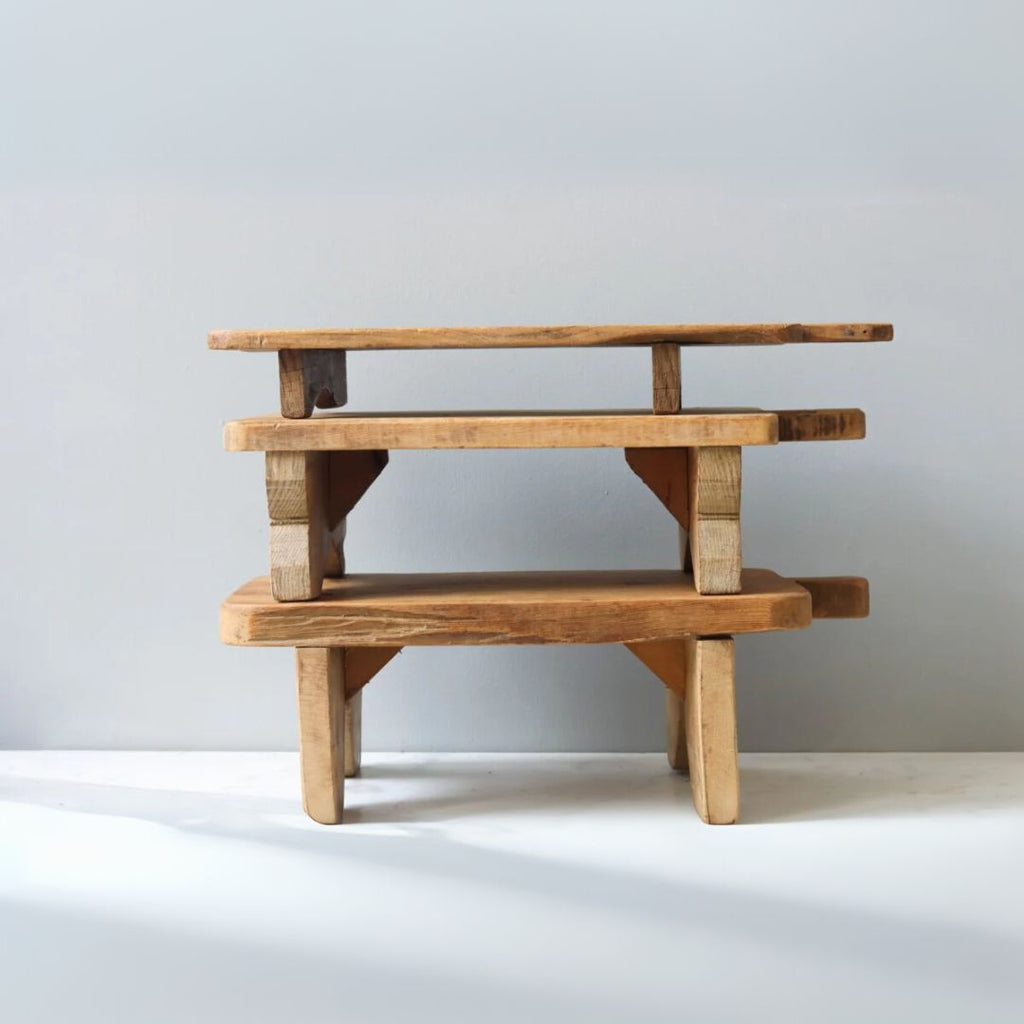 Found Footed Riser Board Tray – Rectangle, Small