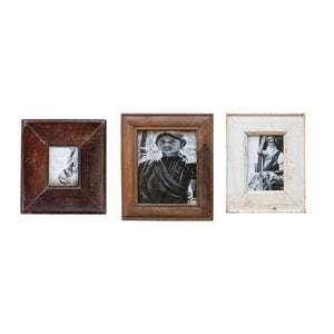 Found Wooden Photo Frame
