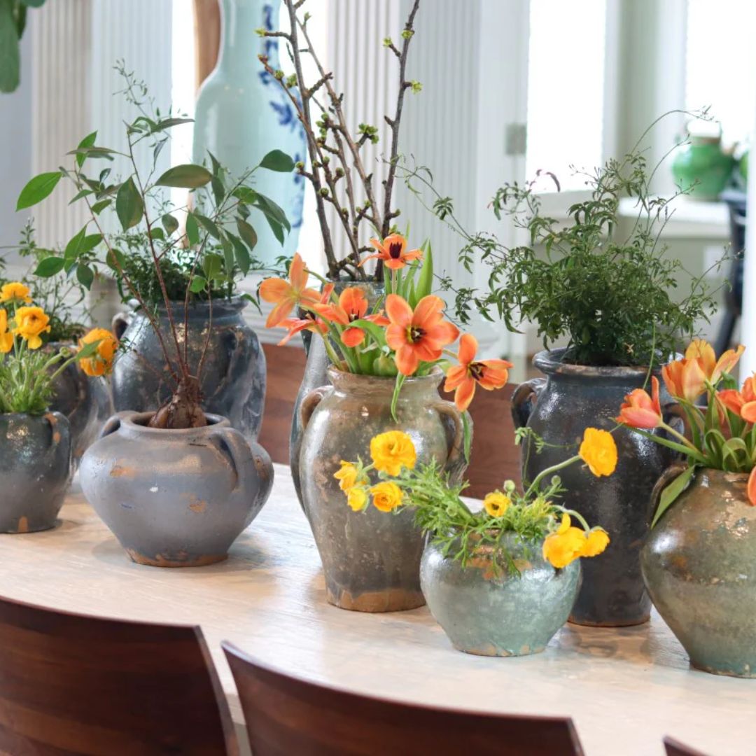 Found Amphora – Blue and Green Tones