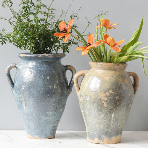 Found Amphora – Blue and Green Tones