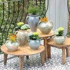 Found Amphora – Blue and Green Tones