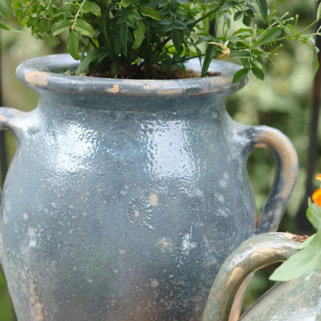 Found Amphora – Blue and Green Tones